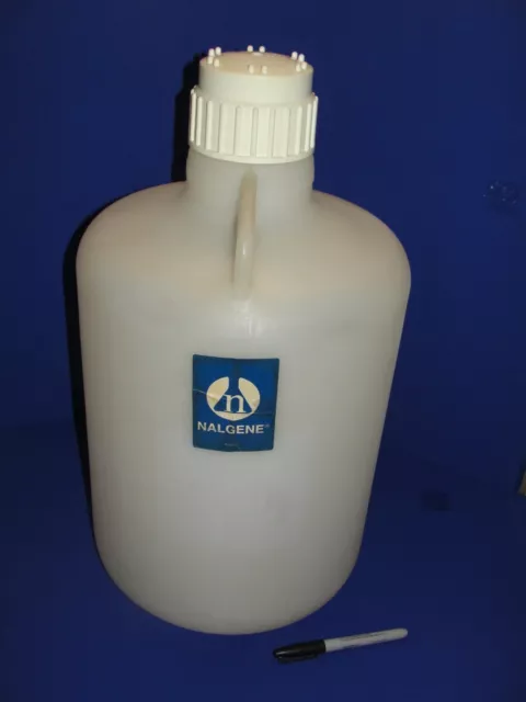 Nalgene 5 gallon 20L Carboy with handles and drain, without valve
