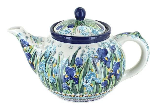 Blue Rose Polish Pottery Callista Medium Teapot