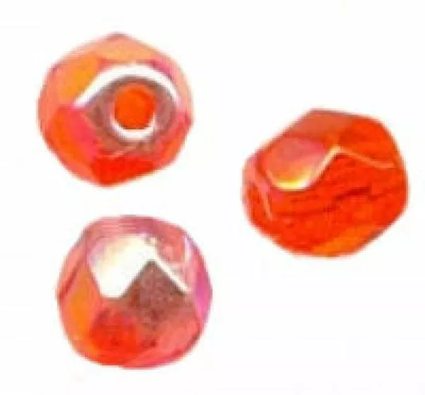 25 PERLES FACETTES DE BOHEME  6 mm HYACINTH AB