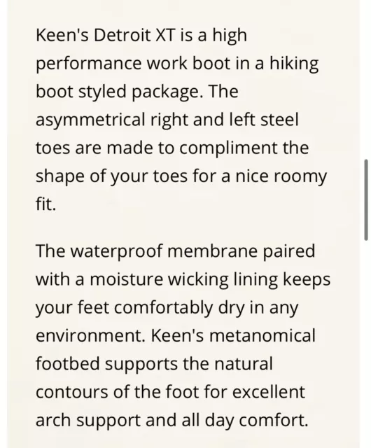 KEEN DETROIT XT Work Boots •Women 7• Utility Mid Steel Toe Waterproof ...