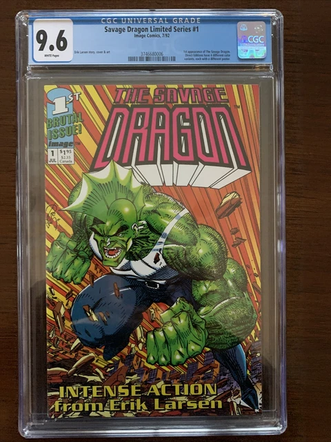 The Savage Dragon #1 CGC 9.6 (Image 1992)  1st Savage Dragon.  Erik Larson!