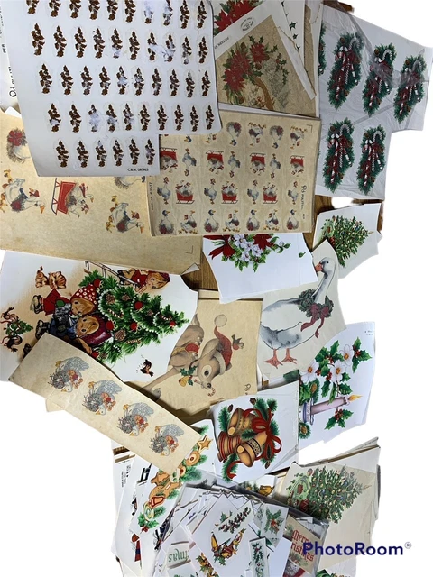 Calcomanías de cerámica de montaje en agua, Navidad, calcomanías de fuego, más de 1500 calcomanías #1011