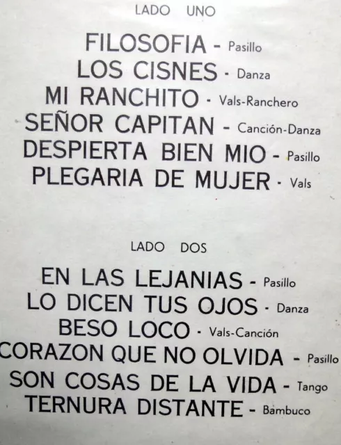 Dueto De Antano Con Guitarras LP En Las Lejanias Pasillo Danza Vals Bambuco 3