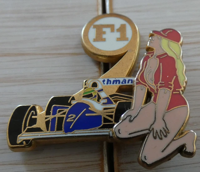 RARE PIN'S F1 FORMULA ONE AYRTON SENNA WILLIAMS RENAULT