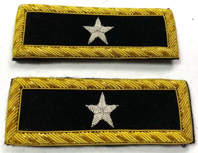 Civil War Us Union Army Infantry Staff 1 Star General Tunic Shoulder Boards