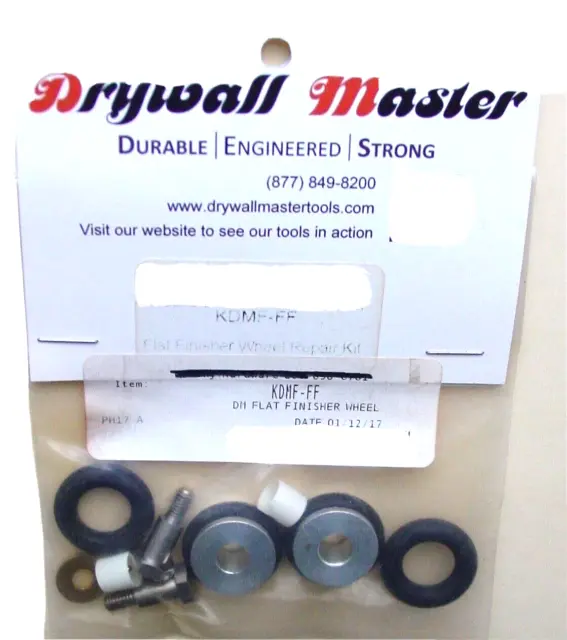 Drywall Master Flat Box Finisher Wheel Replacement Repair Kit Genuine OEM USA