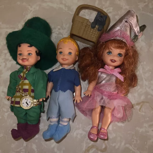 Barbie KELLY TOMMY Wizard of Oz MUNCHKIN Dolls 1999 Lollipop Mayor Lullaby Lot 3
