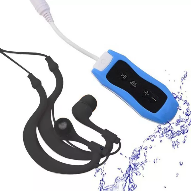 Waterproof Swimming MP3 Music Player Water Sports Home  IPX8 FM Radio USB2.0