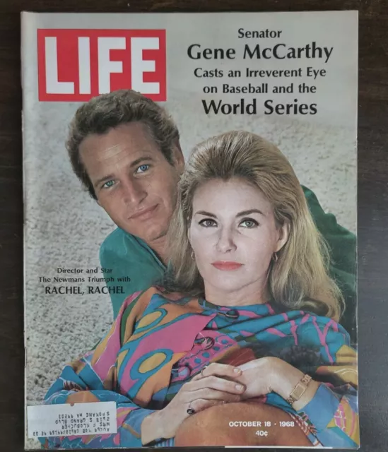 Life Magazine October 18, 1968 Gene McCarthy World Series Paul Newman Ads
