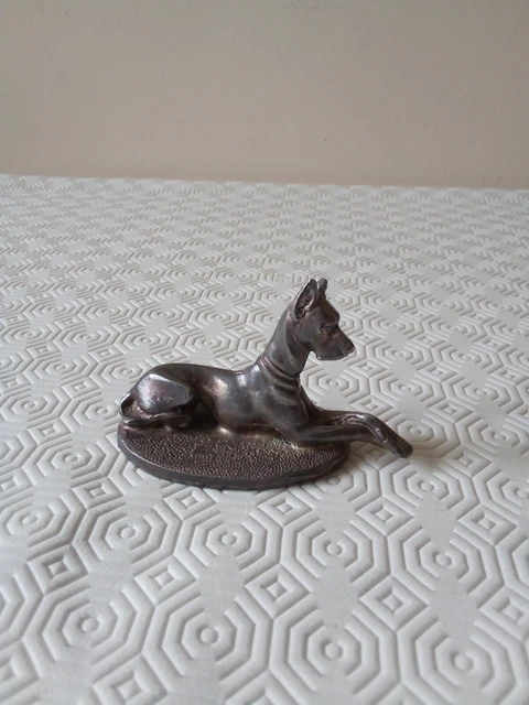 Pewter dog ornament, Great Dane