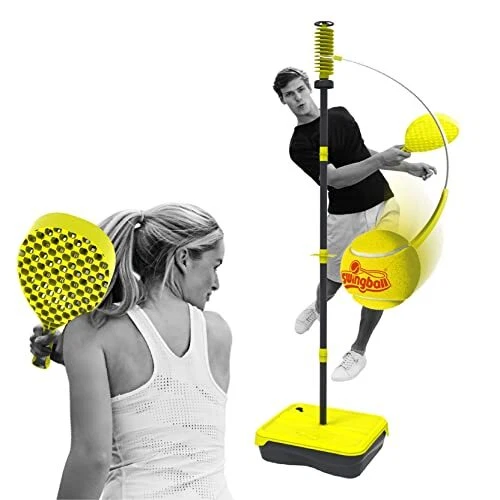 Pro All Surface Portable Tether Tennis Set, 5.5+ Ft Tether Pole, Game Play