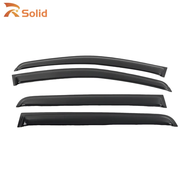 BLACK WEATHER SHIELDS for Ford Ranger Next-Gen 2022-2024 Dual Cab ...