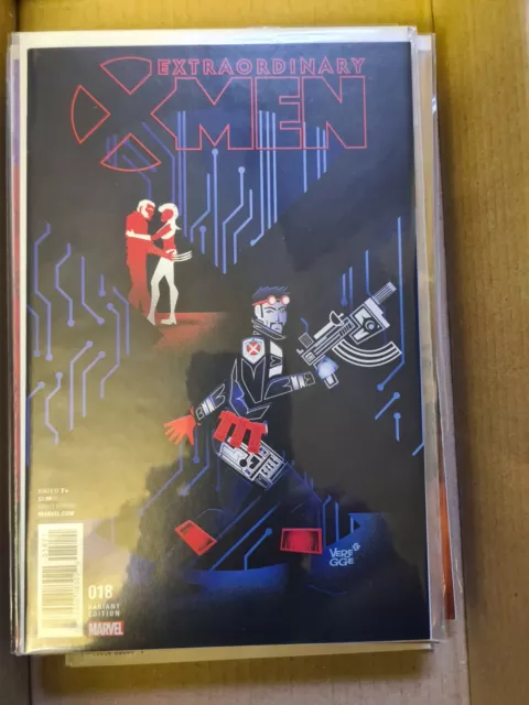 Marvel Extraordinary X-Men #18 1:25 Veregge Variant High Grade Comic Book