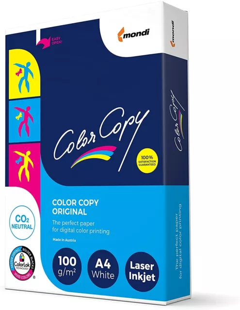 Mondi Color Copy Laserpapier 100g/m² DIN-A4 - 500 Blatt weiß Kopierpapier Papier