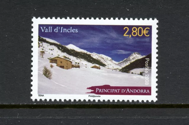 R3408 Andorra (Fr 2008 Vall D'Incles 1v. MNH