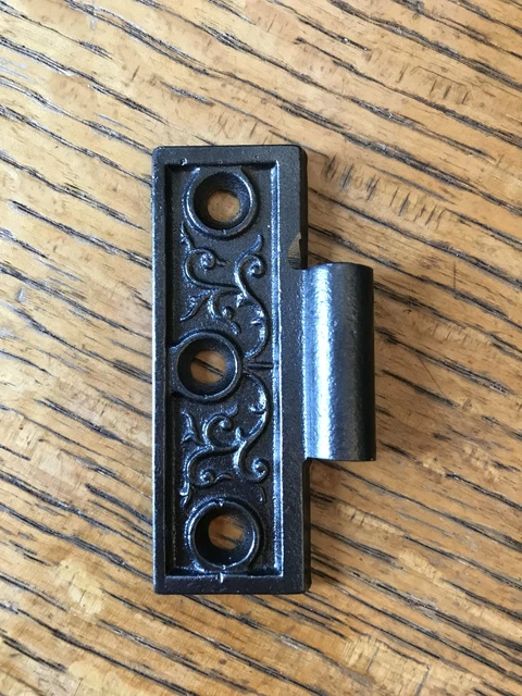 Antique Cast Iron  Door Hinge, Left Half Only - 3" x 2½"