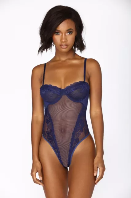 SEXY BEAUTIFUL WOMEN'S Mesh Lace, Underwire Bodysuit Teddy Black S, M , L,  XL $14.99 - PicClick