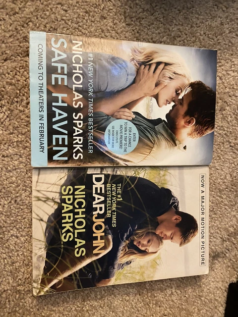 Nicholas Sparks Books Paperback Dear John and Safe Haven