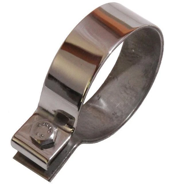 United Pacific 10285 Auspuffschelle – 20,3 Cm Edelstahl, Abgewinkelte Halterung Für Rohrverbindungen