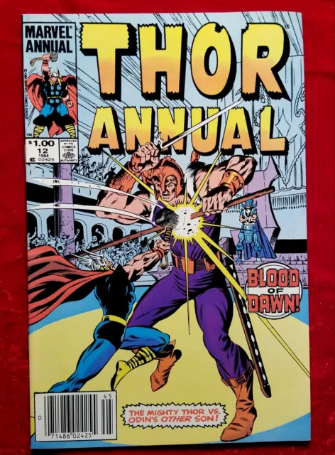1984 The Mighty THOR #12 Marvel Annual Stan Lee NEWSSTAND 80s vtg NM