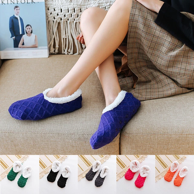 Pavimento Scarpe Calze Calzini Caldi Interno Casa Pantofole Antiscivolo Solido