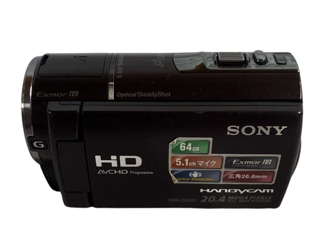 SONY HD VIDEO Camera Handycam HDR-CX590V Bordeaux Brown