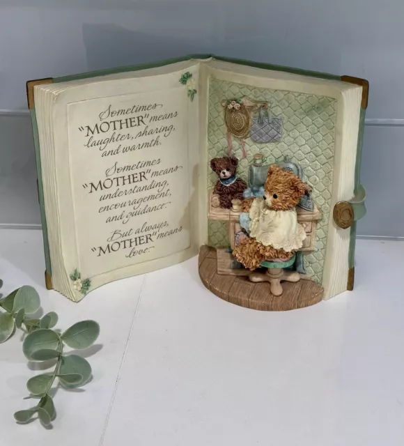 BAINBRIDGE BEARS "A Mother's Love" Book Figurine "Sew Special" Gift For MOM