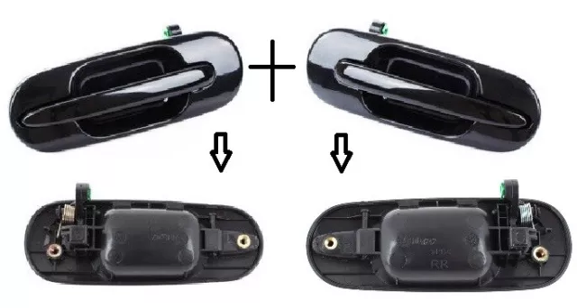 2x POIGNÉE DE PORTE EXTERNE ARRIÉRE DROITE + GAUCHE Rover 400 416 418 420 /