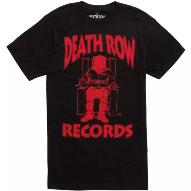 DEATH ROW RECORDS Men's Officially Licensed Red Logo Tee T-Shirt in ...