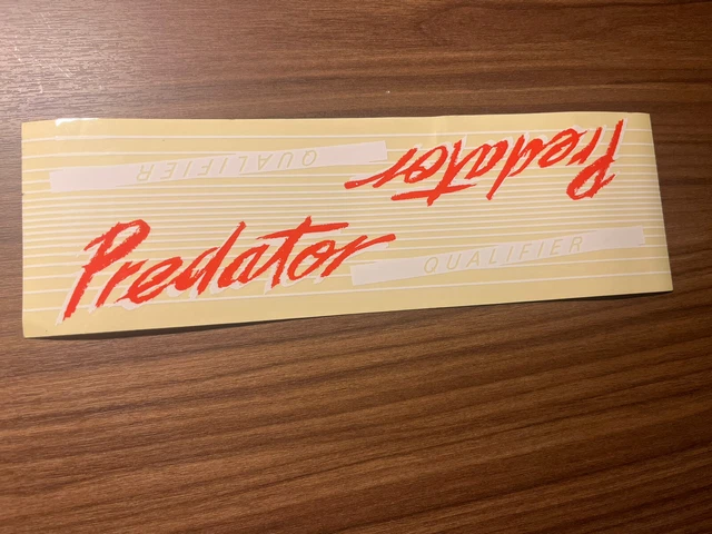 🍀Nos Original 87/88 Schwinn Predator “Qualifier Red” Frame Decal Old School Bmx