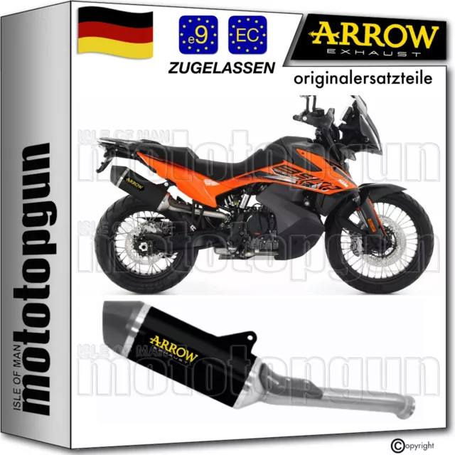 Arrow Auspuff Zugelassen Race-Tech Aluminium Schwarz C Ktm 890 Adventure 2021 21