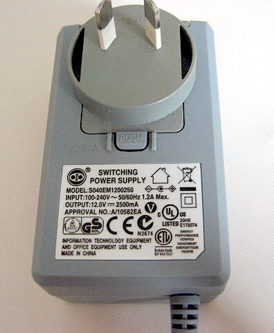 New S040Em1200250 12V 2.5A Ac Dc Adapter Switching Power Supply 12Vdc