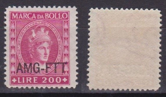 "Trieste Amg-Ftt Fiscal Revenue Lire 200" New-