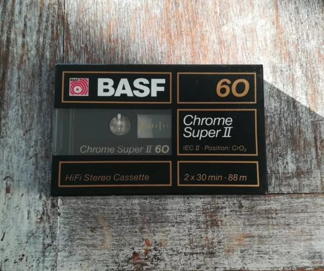 BASF CHROME SUPER II 60 -  cassette audio - neuf sous blister