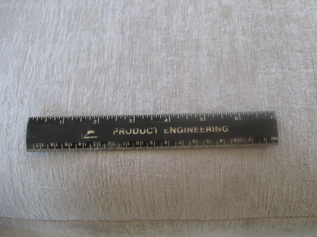 Vintage John Deere Product Engineering 7” Plastic Ruler