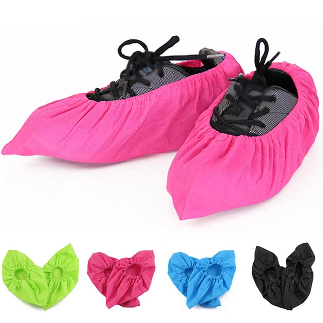 Thickened Non-woven Fabric Shoe Covers Non-Slip Dust Proof Cleaning OvershoesA &