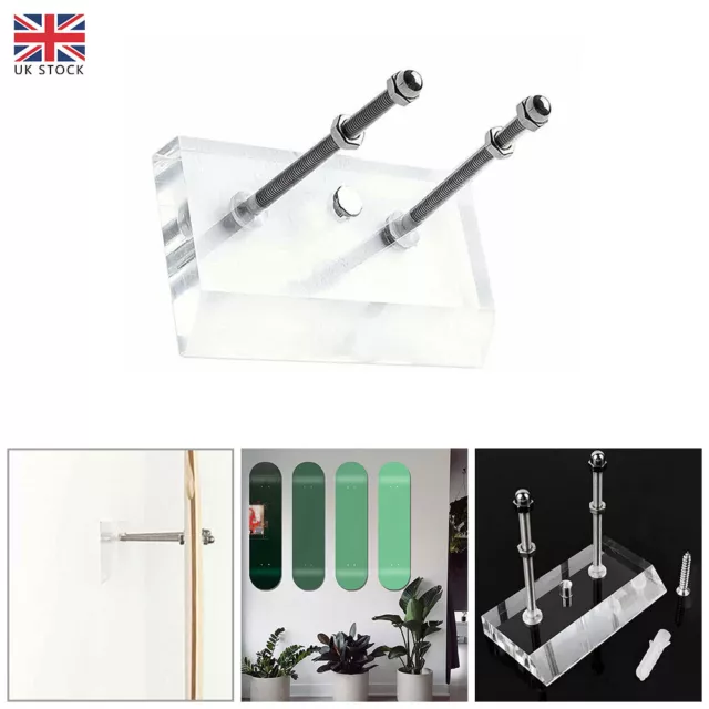 Deck Wall Mount Skateboard Hanger Professional Display Rack Storage Acrylic Tool