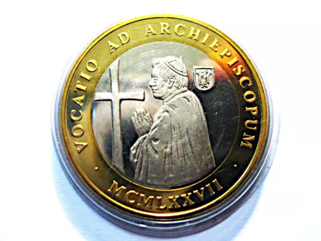 Medaille  Papst Benedikt XVI.  in Münzkapsel
