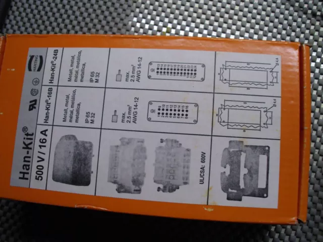 Harting 10330240000Ycc  Han-Kit Han 24E(Han 24B) 16 A 500V-Ip65