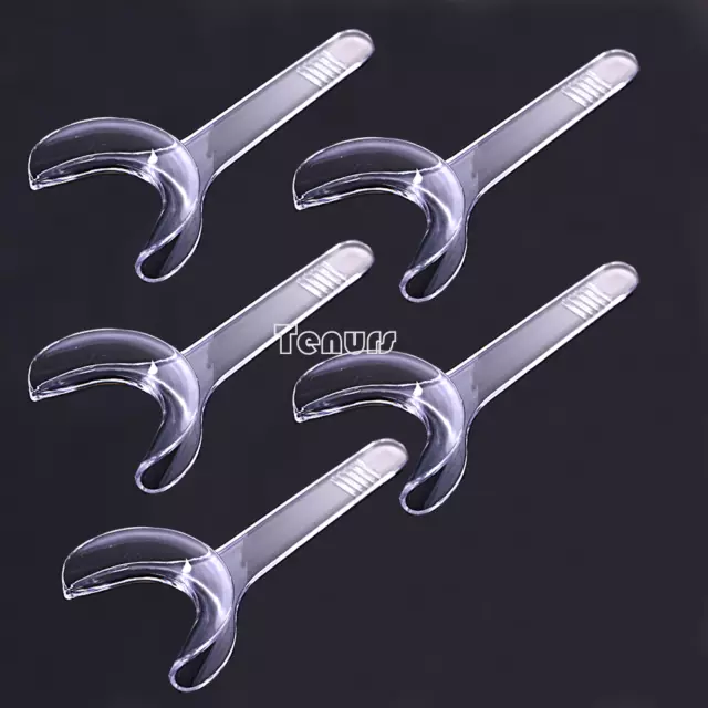 5pcs clear Dental single-head T-Shape Intraoral Cheek Lip Retractor L/S size