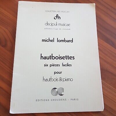 Michel Lombard six pièces faciles pour hautbois et piano LOMBARD Hautboisettes 