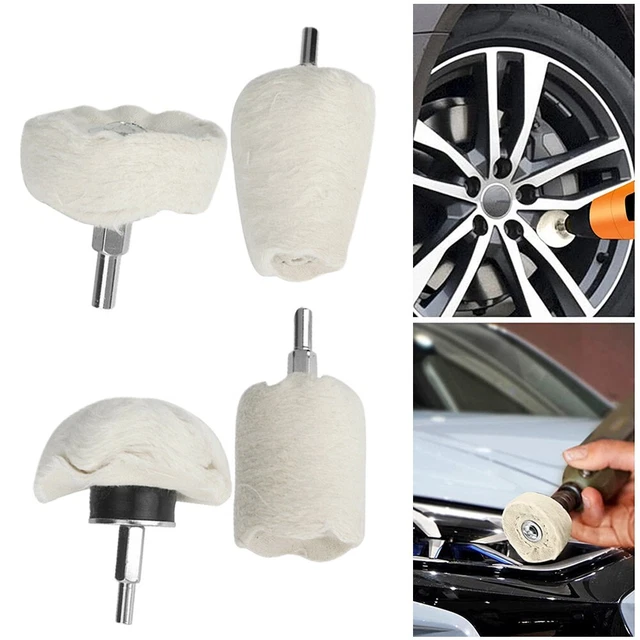 Tampone Lucidante Lana Grado Professionale 3 Pollici Per Trapano - Foto 2