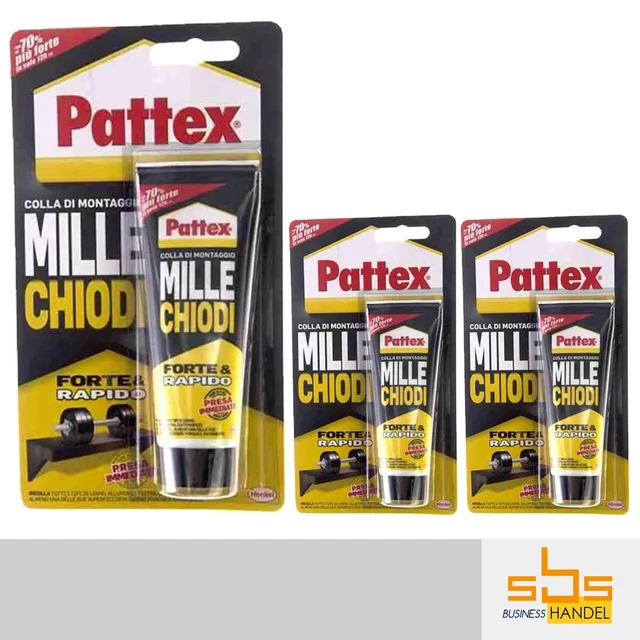 Pattex" Pegar en lugar de Agujerear" 3 X 52g-Adhesivo- Extra Fuerte - Tubo