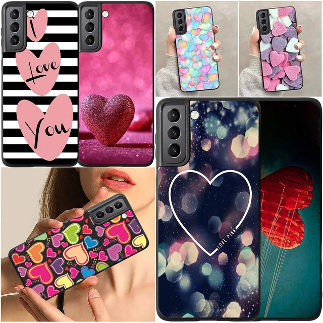 Heart Printed Case Shockproof Phone Cover For Samsung Galaxy S23 S22 S21 A14 A53