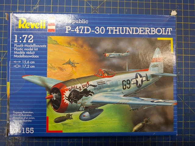 REVELL 1 72 Scale Republic P 47D 30 Thunderbolt Model Kit 21 00 