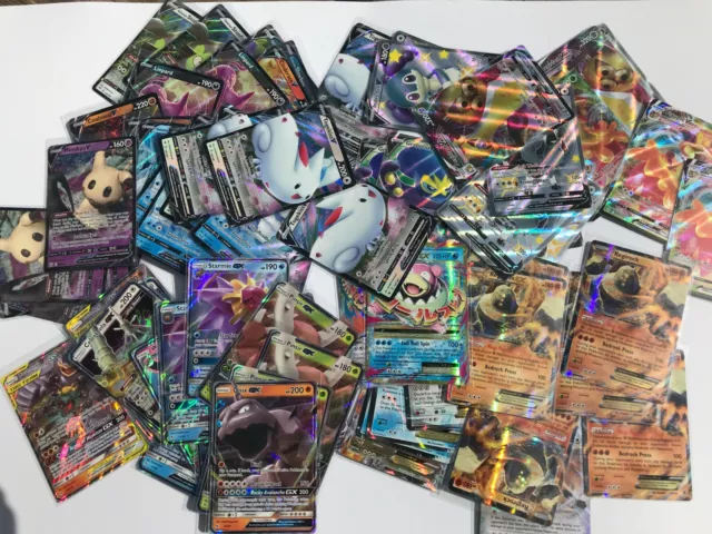 Pokemon 100 ULTRA RARE V/GX/EX ONLY Card Lot Bulk Wholesale Liquidation Real