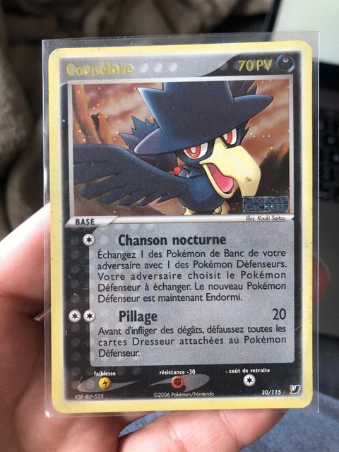 Carte Pokemon REVERSE Cornèbre 30/115 Ex Forces Cachées Bloc EX FR
