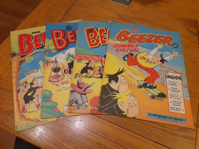 Beezer Summer Holiday Special Comic x4 - 1978, 79, 80, 81