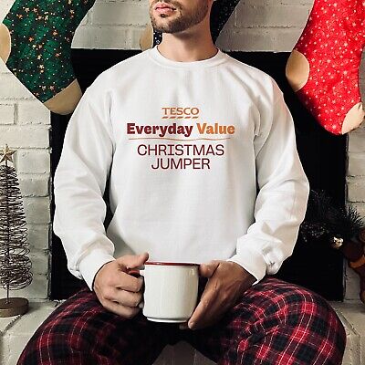 Parody Tesco Everyday Value Christmas Jumper | Funny Budget Xmas Sweatshirt
