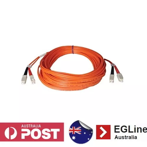 3m / 5m / 10m / 20m / 30m  SC-SC Multimode Fibre Optic Patch Lead (Duplex)